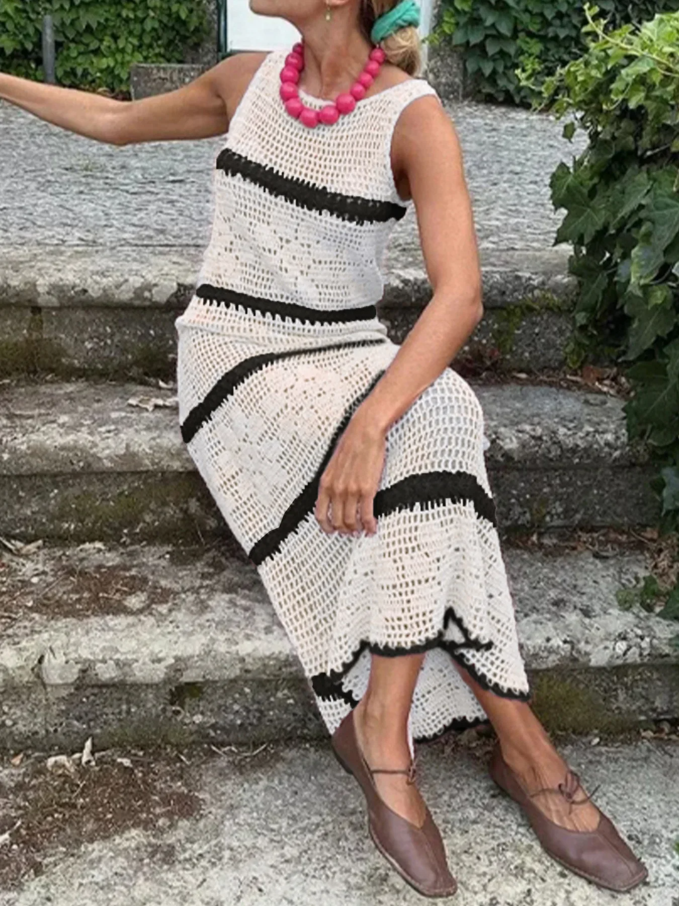 Marina Stripes Knit Dress