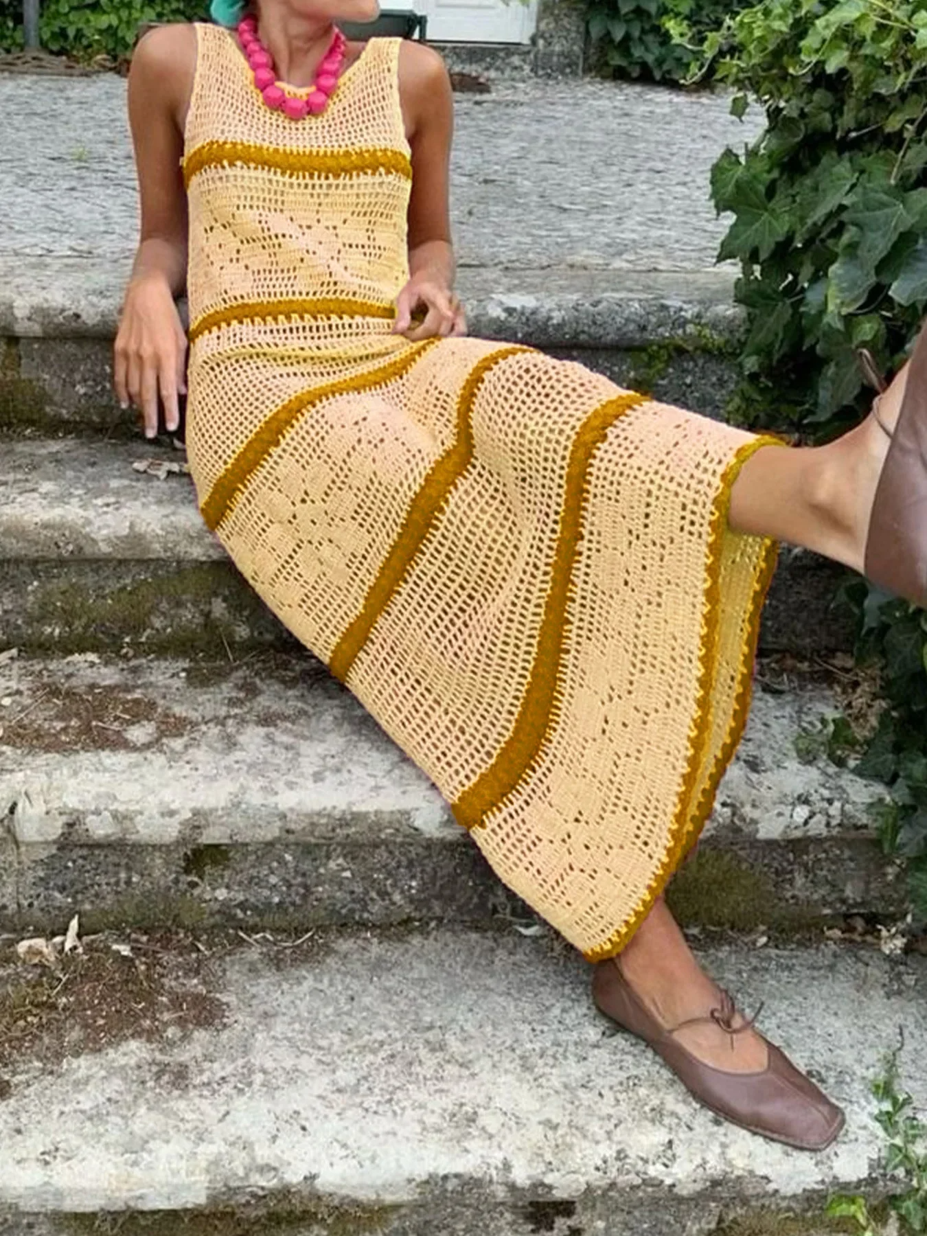 Marina Stripes Knit Dress