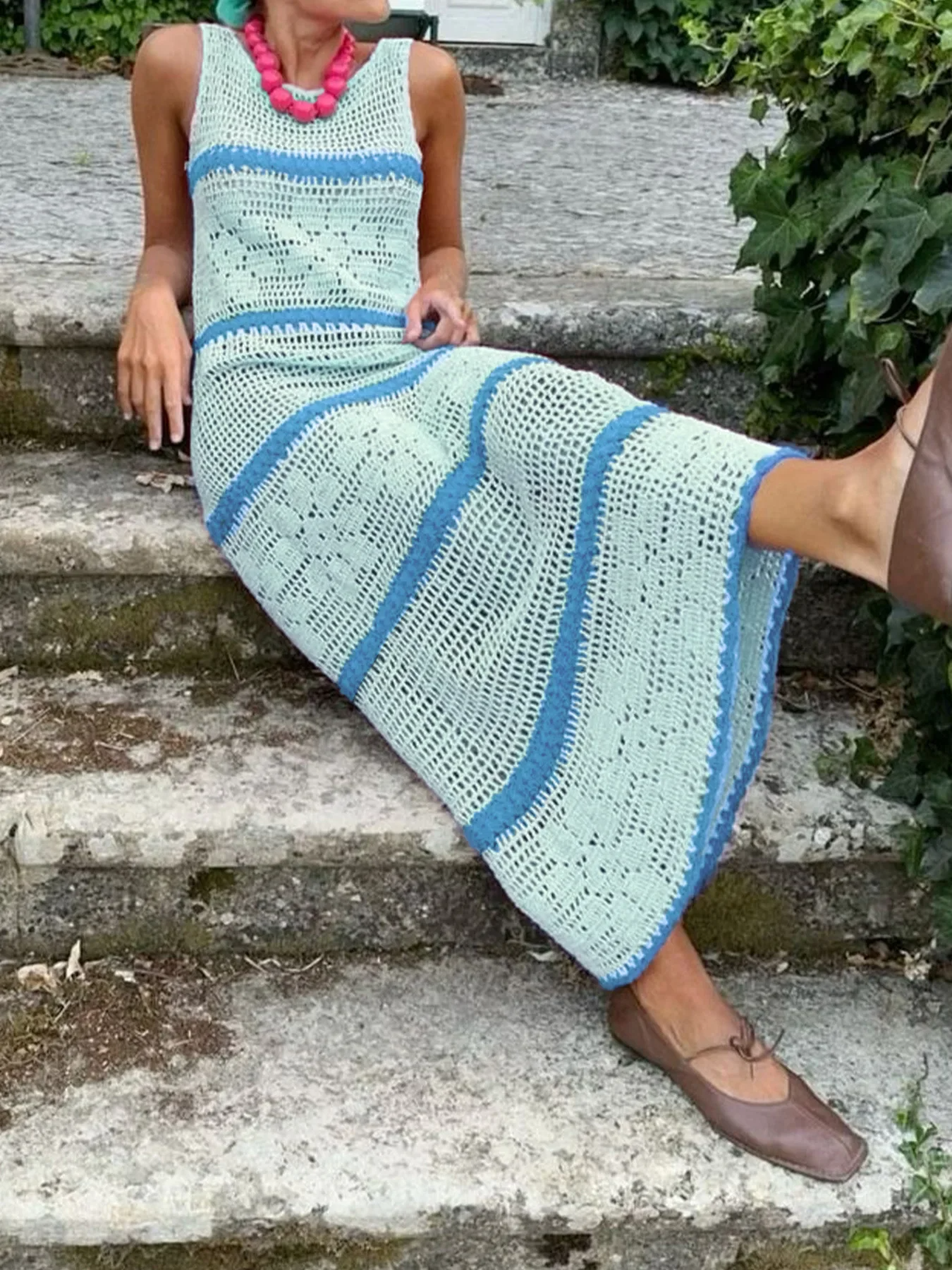 Marina Stripes Knit Dress