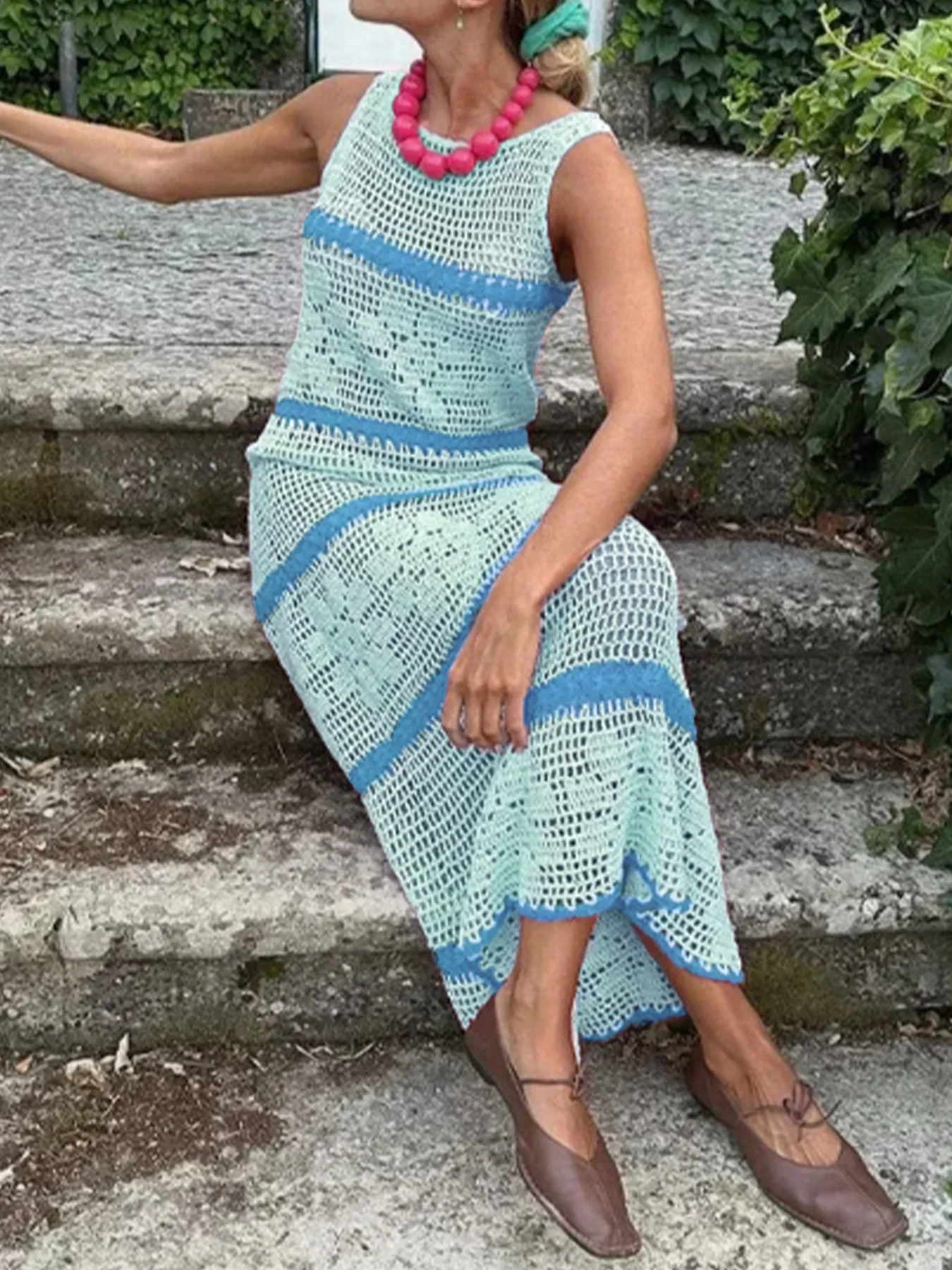 Marina Stripes Knit Dress